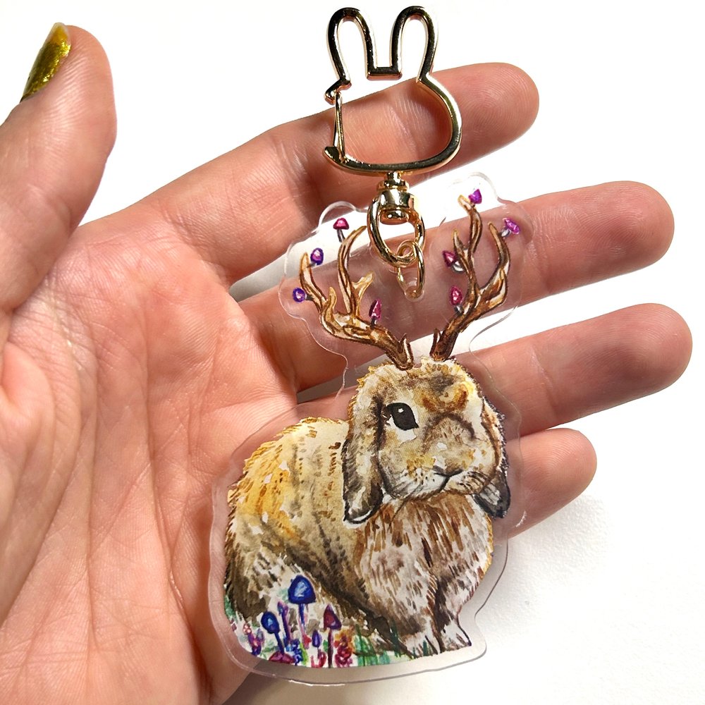 Jackalope Keychain
