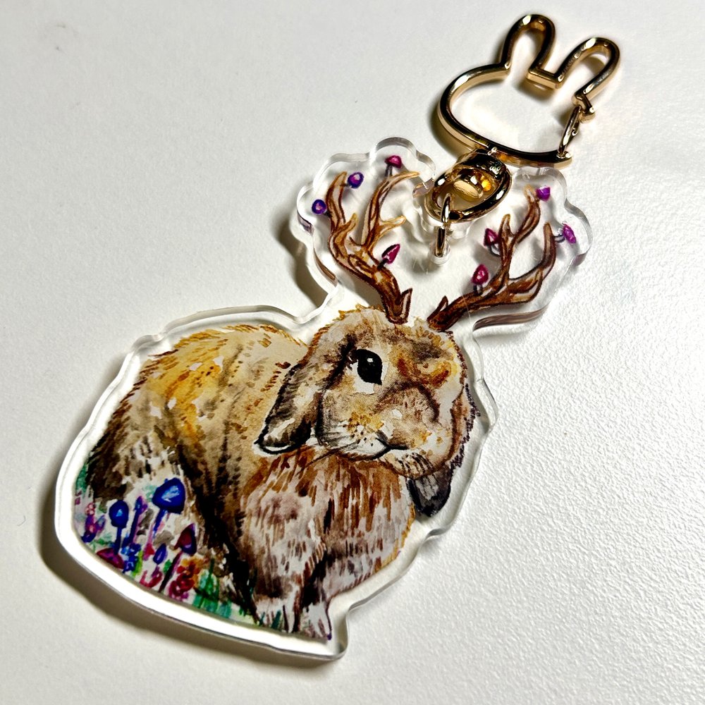 Jackalope Keychain