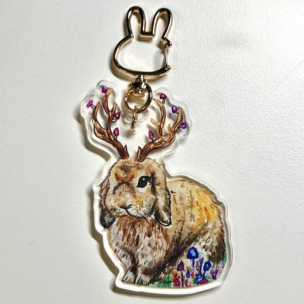 Jackalope Keychain