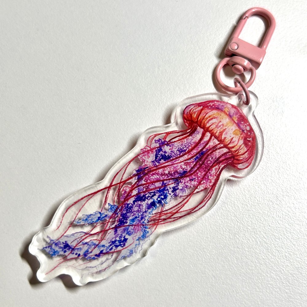 Jellyfish Keychain