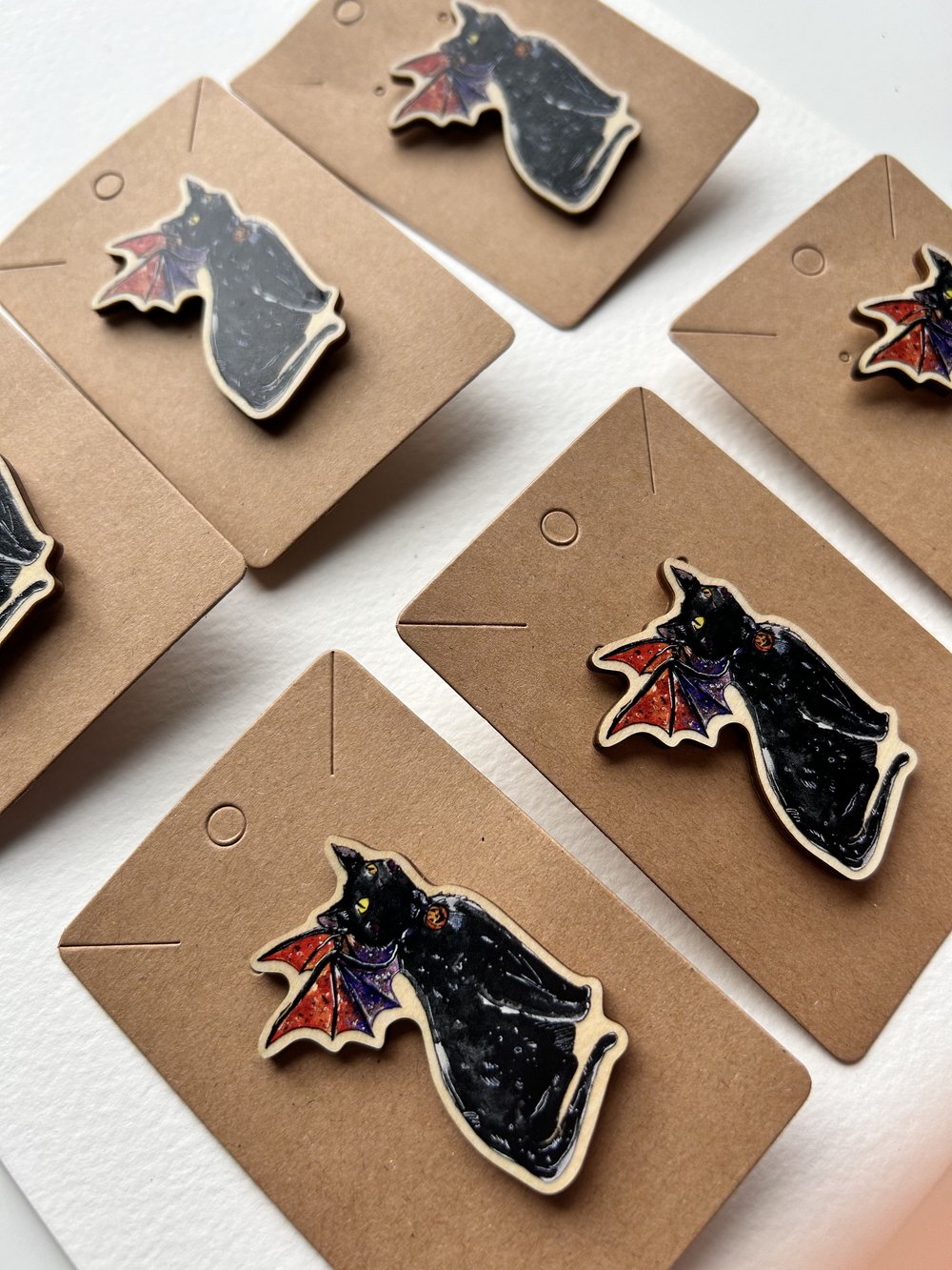 Black Cat Dragon Pin