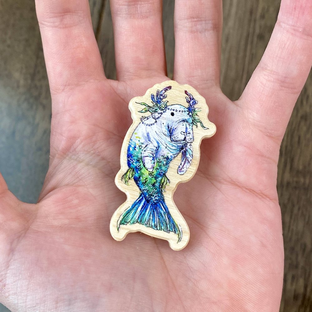 Manatee Pin