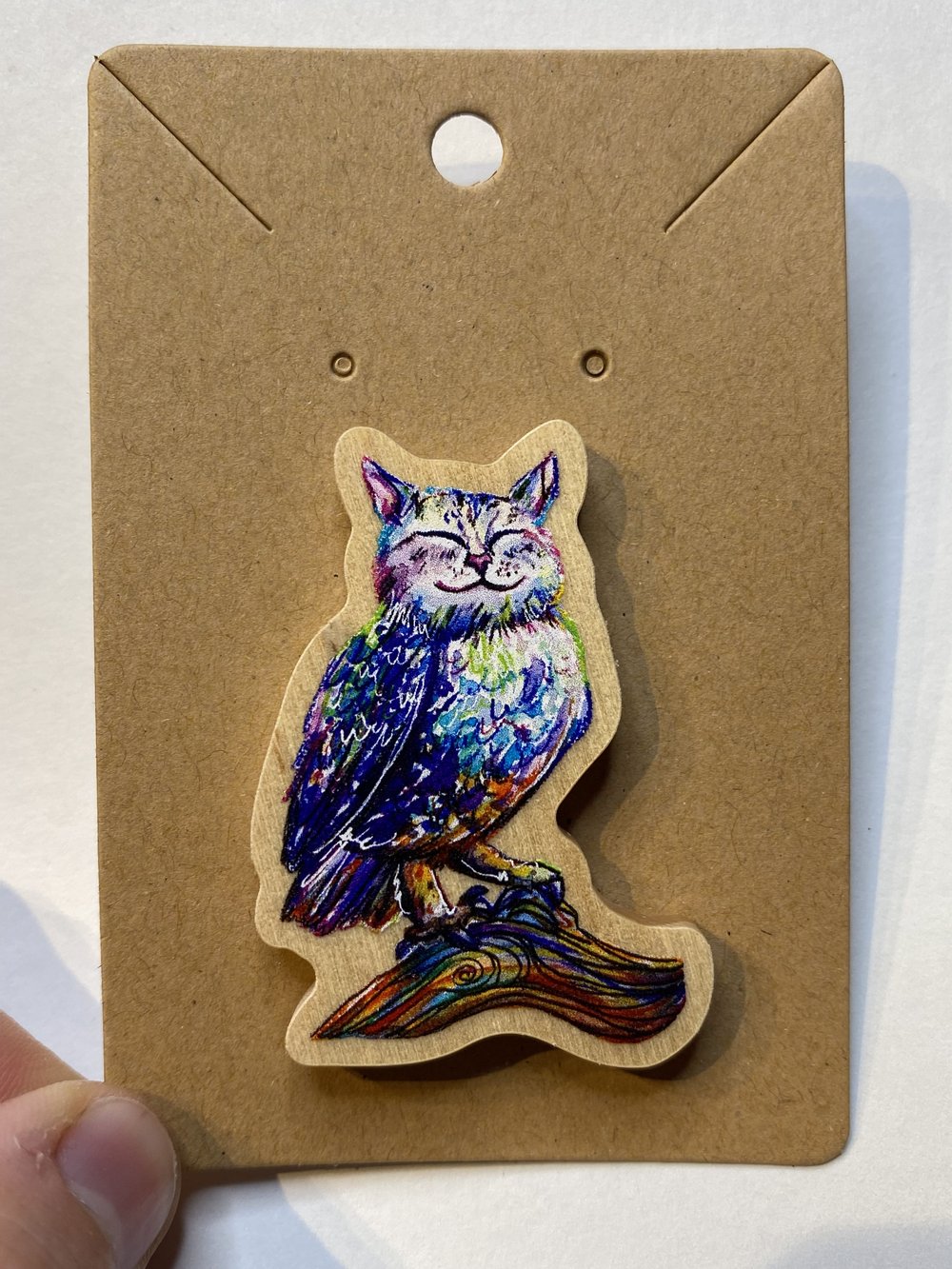 Meowl Pin