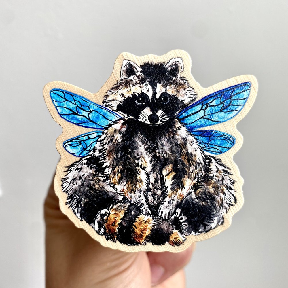 Raccoon Fairy Magnet