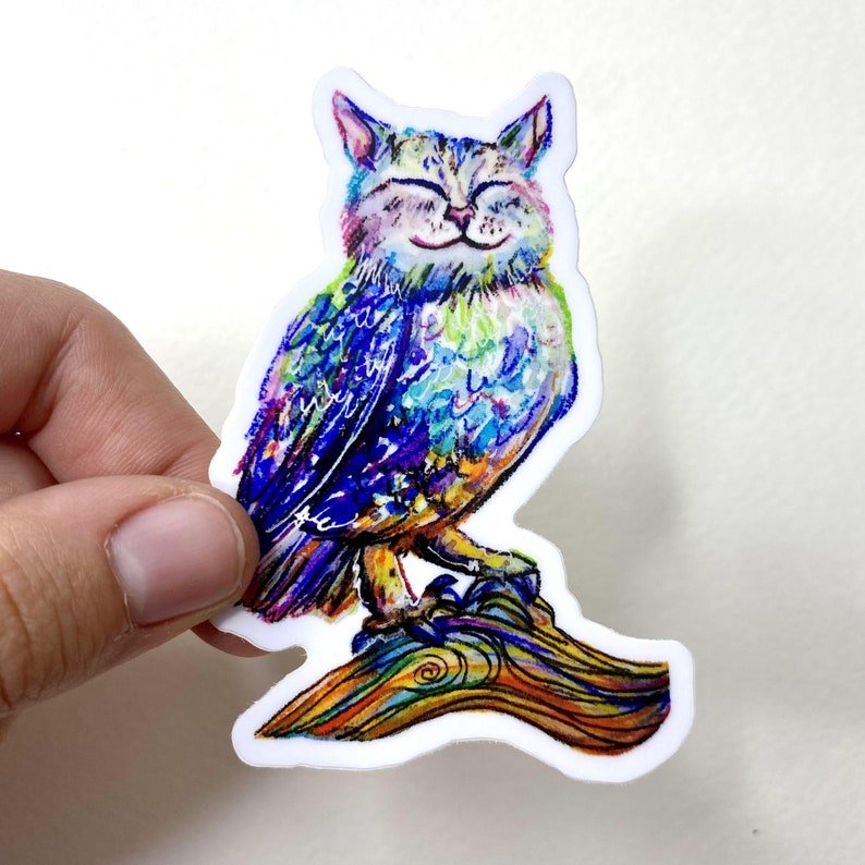 Meowl Sticker