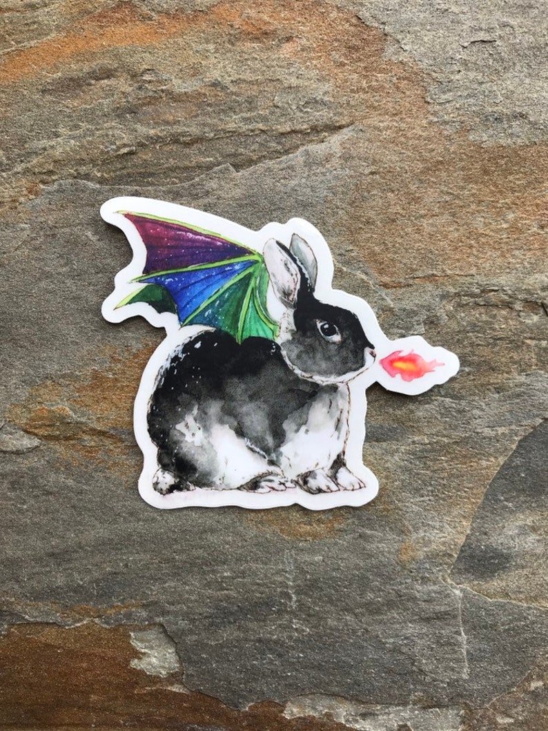Dragon Bunny Sticker