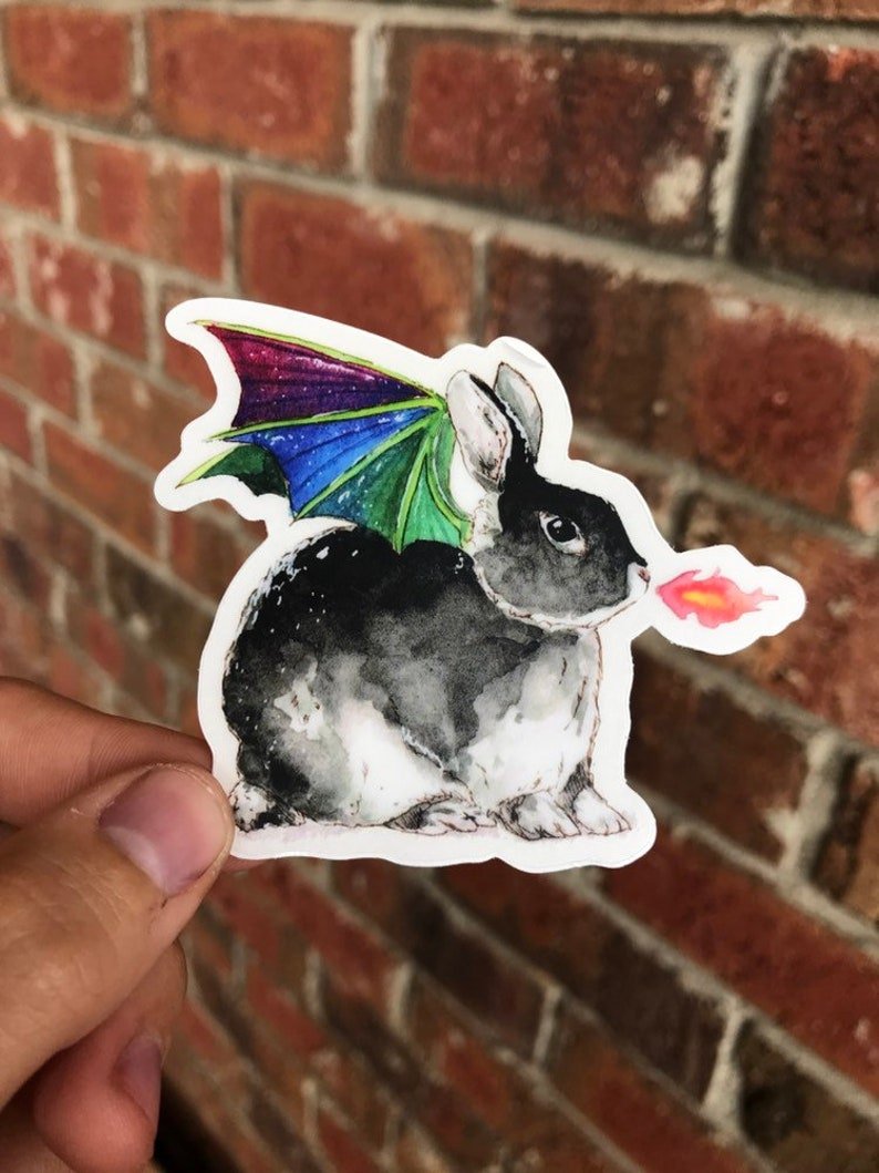 Dragon Bunny Sticker