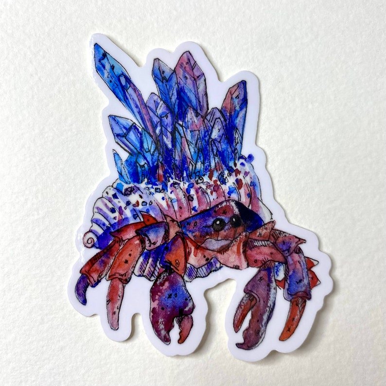 Crystal Crab Sticker