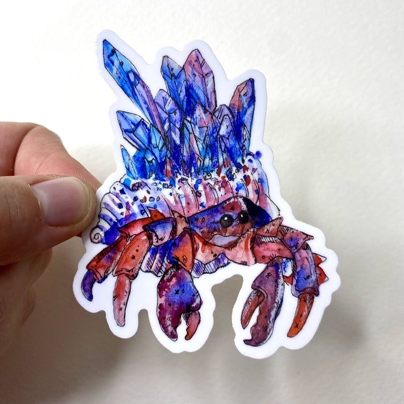 Crystal Crab Sticker