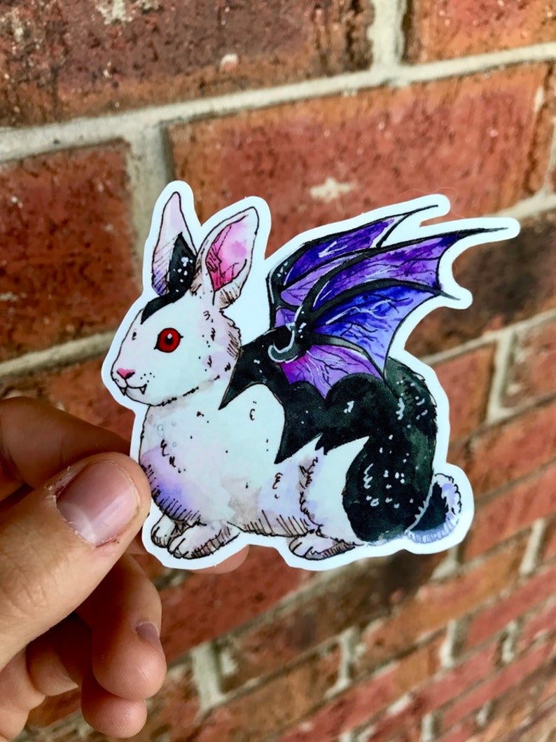 Vampire Bunny Sticker