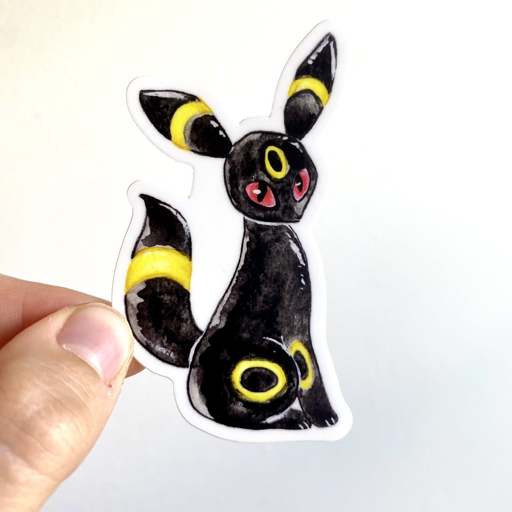 Black Dark Kitty Sticker