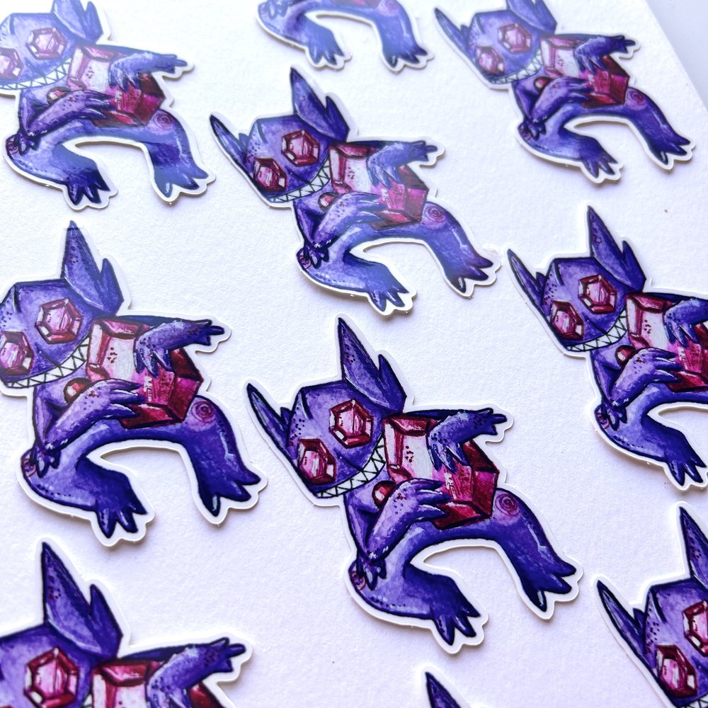 Purple Gem Goblin Sticker