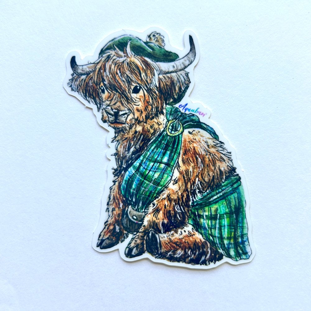 Highland Cow Sticker