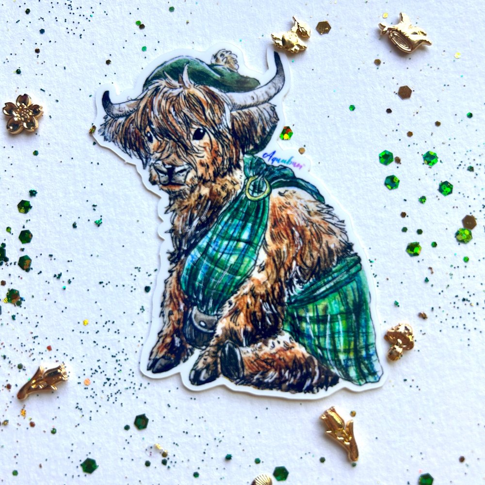 Highland Cow Sticker
