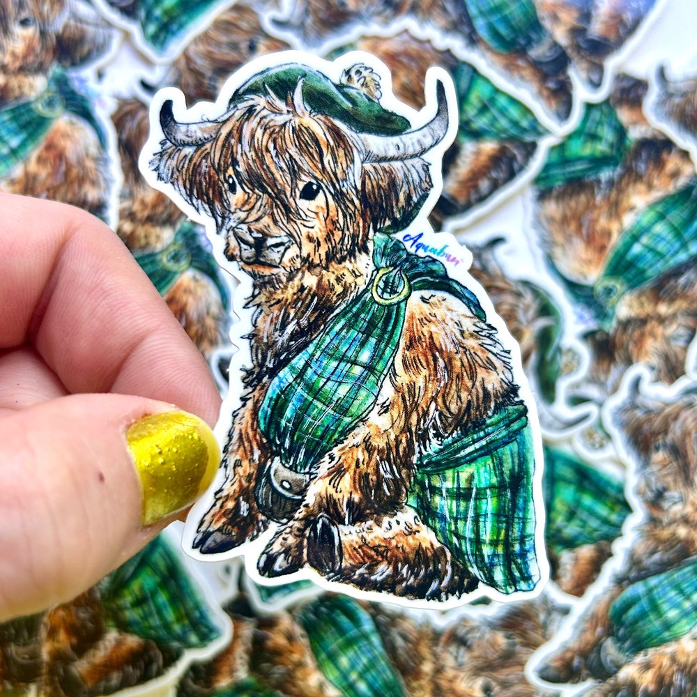 Highland Cow Sticker