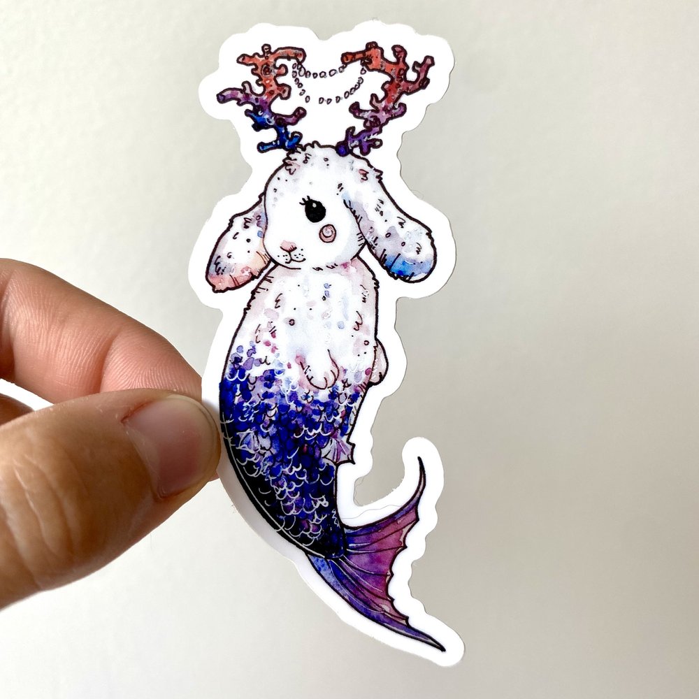 Jackalope Merbunny Sticker