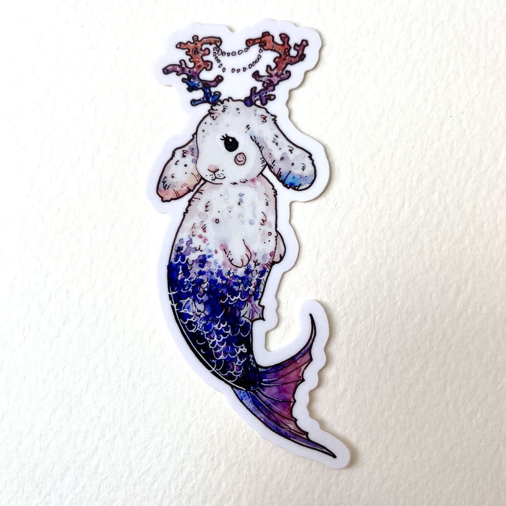 Jackalope Merbunny Sticker