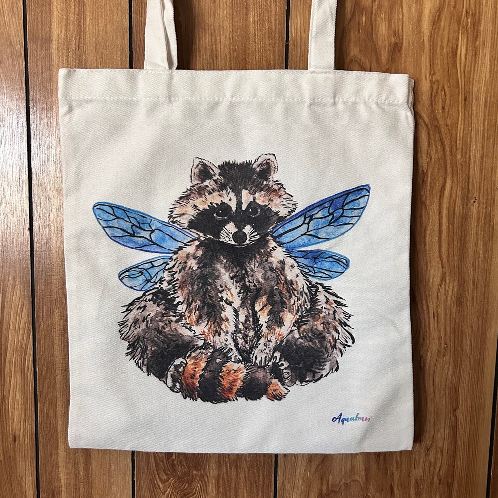 Raccoon Fairy Tote Bag