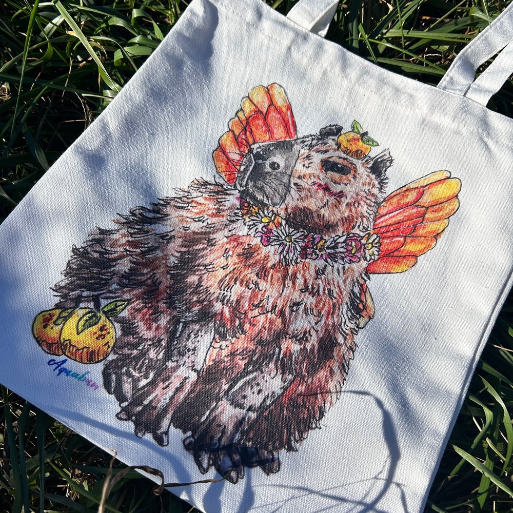 Capybara Fairy Tote Bag