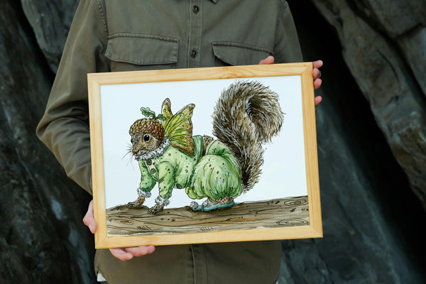 Squirrel Fairy Print