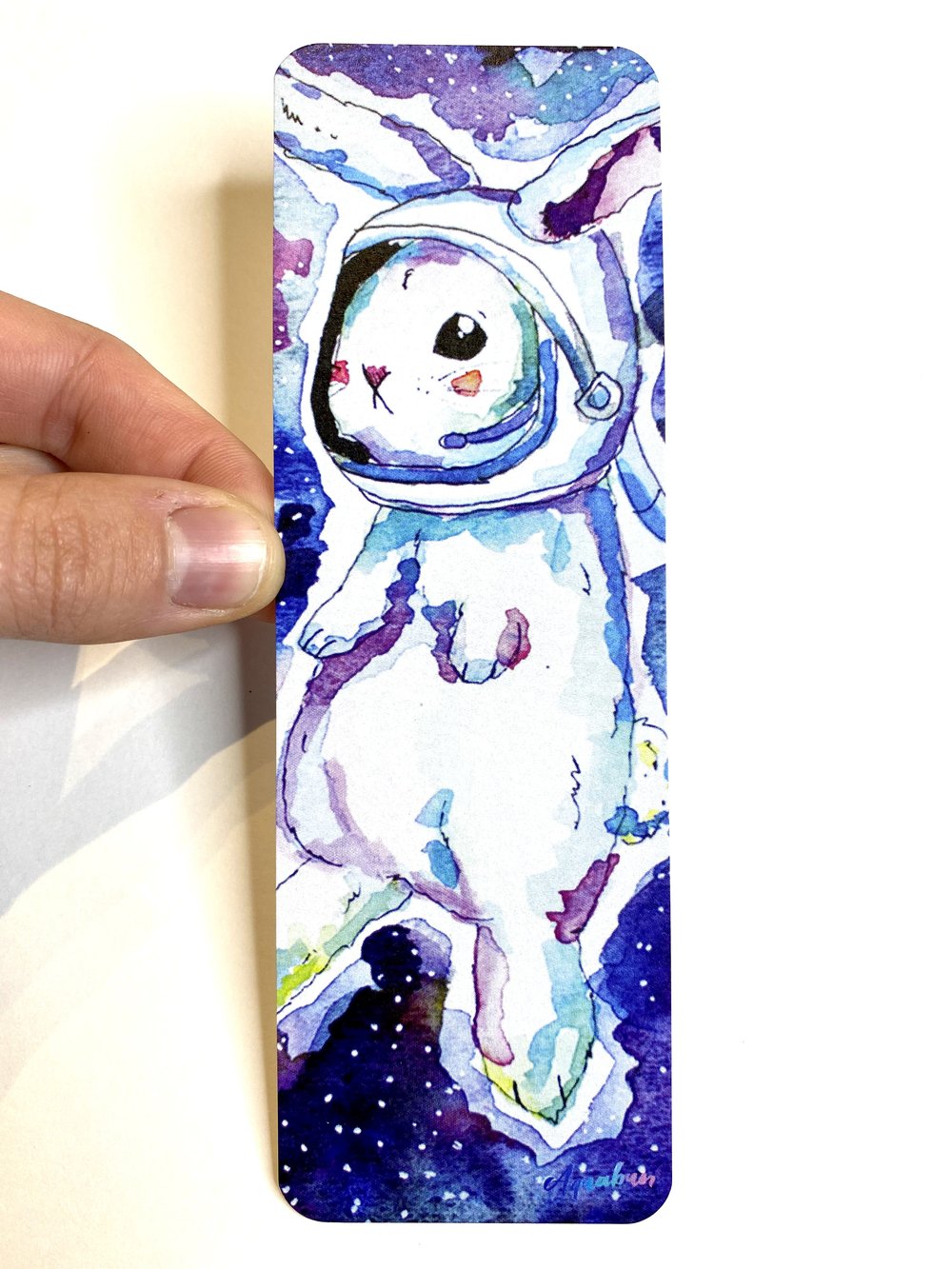 Astronaut Space Bunny Bookmark