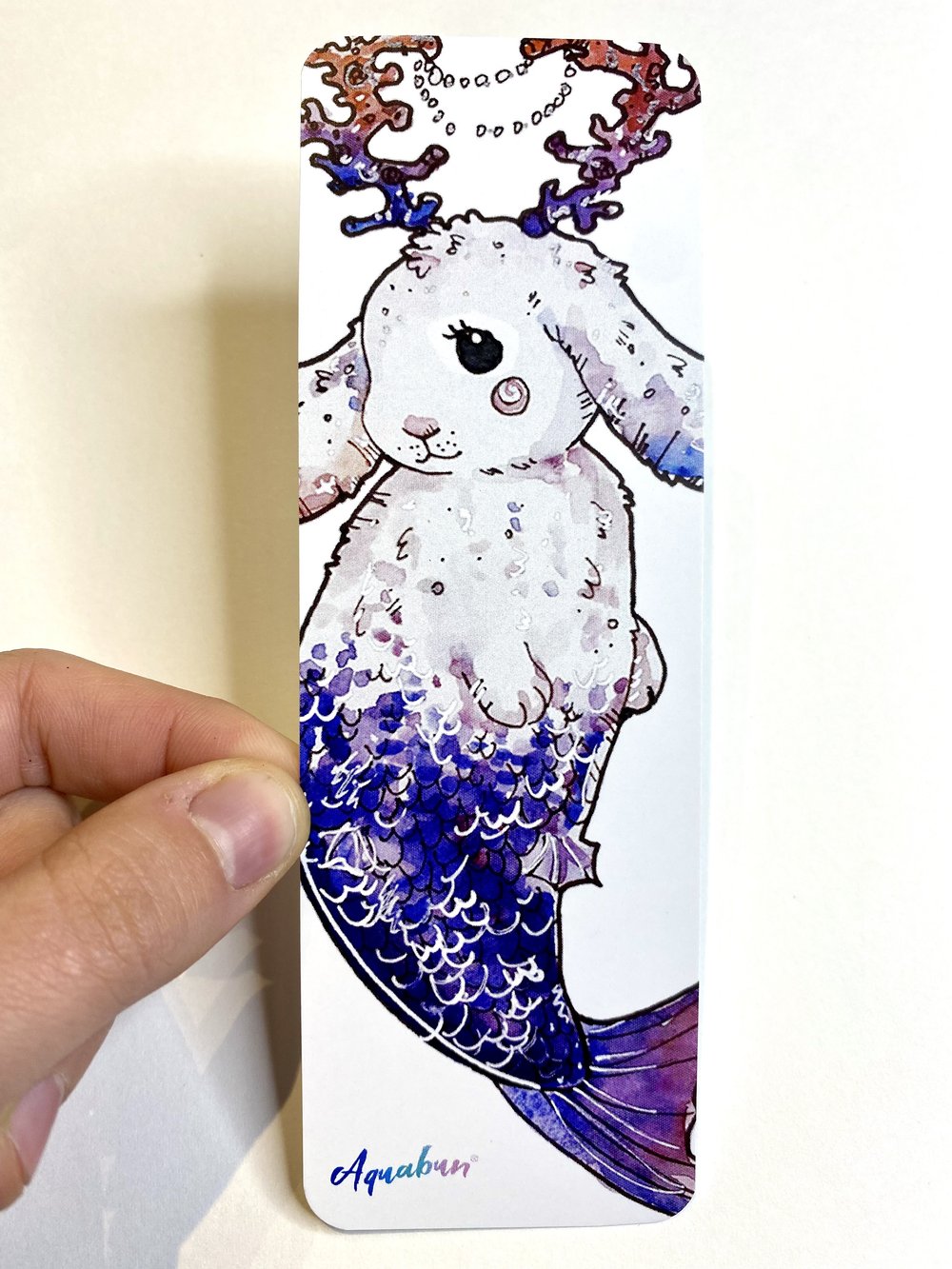 Jackalope Mermaid Bunny Bookmark