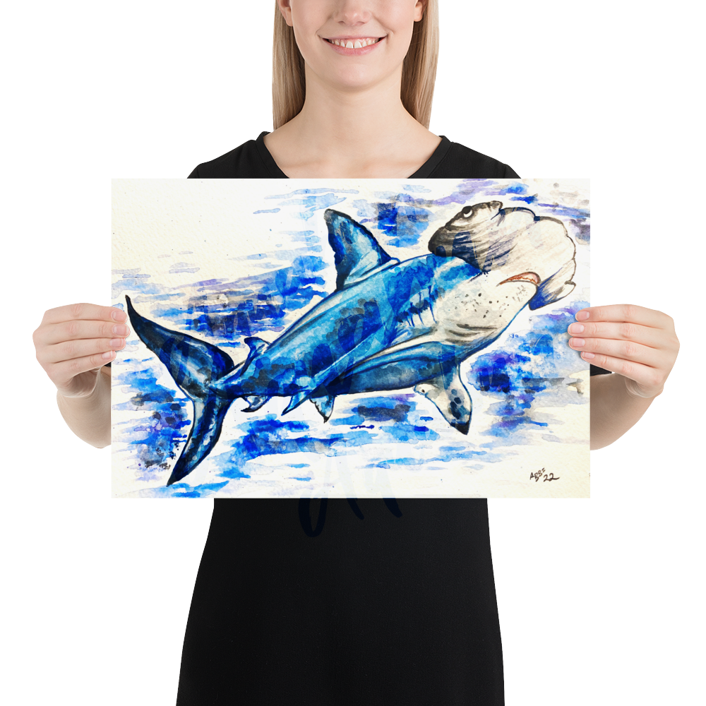 Hammerhead Shark Poster