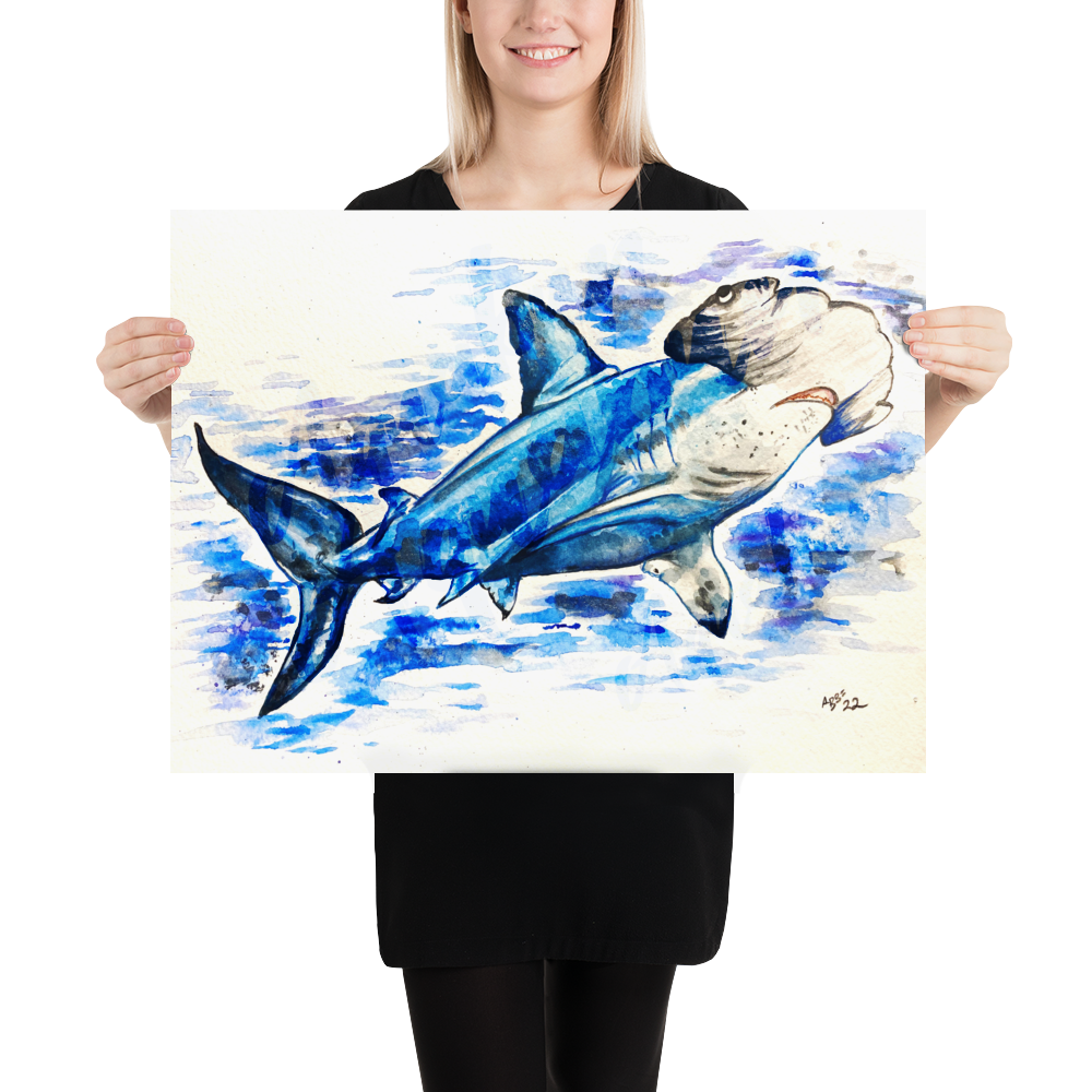 Hammerhead Shark Poster