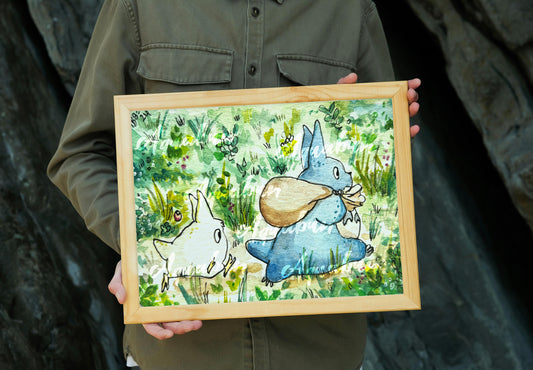 Chu Totoro and Chibi Totoro Print