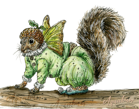 Squirrel Fairy Print