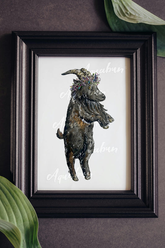 Festive Goat Poster
