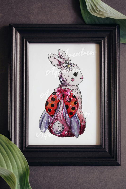Ladybug Bunny Poster