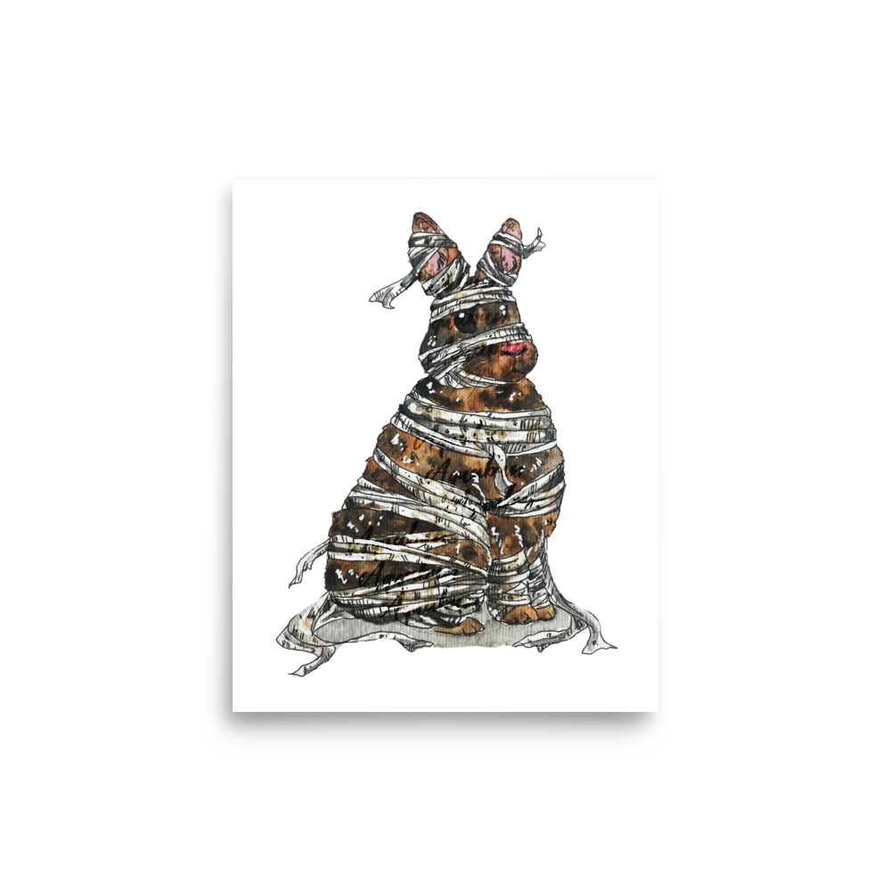 Bunny Mummy Poster