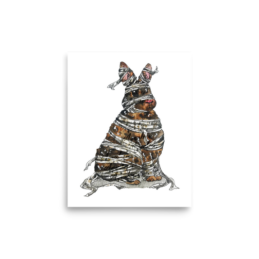 Bunny Mummy Poster