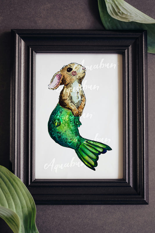 Brown Merbunny Poster
