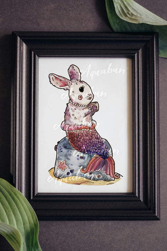 Teacup Merbunny Poster