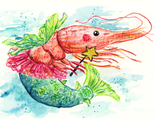 Shrimp Fairy Print
