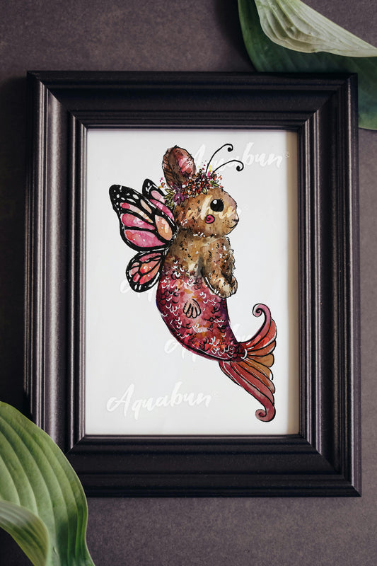 Butterfly Fairy Merbunny Poster