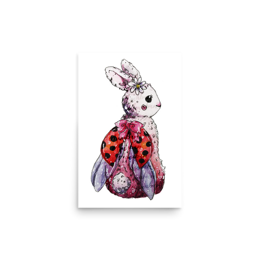 Ladybug Bunny Poster