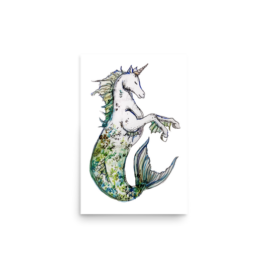 Unicorn Mermaid Poster