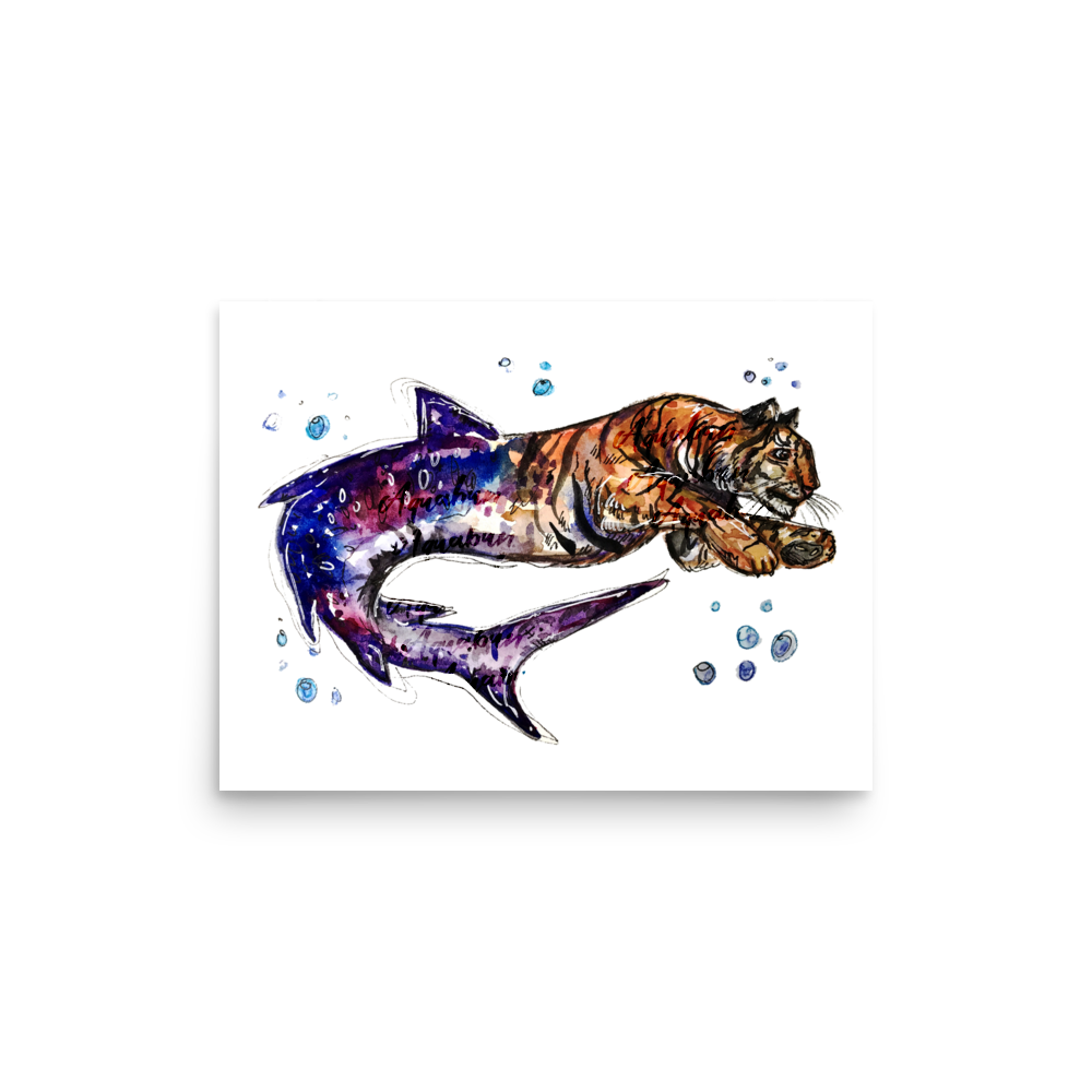 Shark Tiger Poster