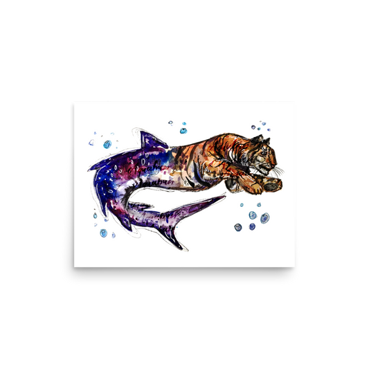 Shark Tiger Poster