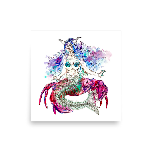 Transparent Mermaid Poster