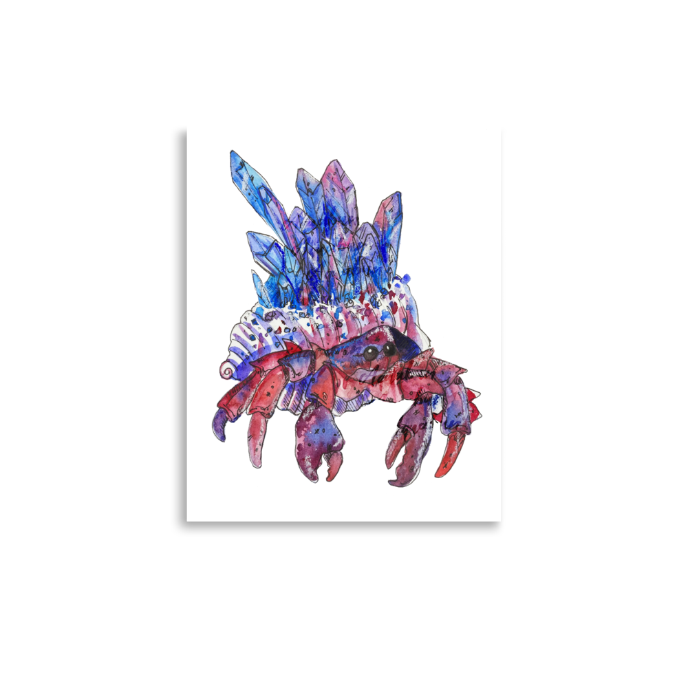 Crystal Crab Poster