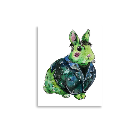 Bunny Fankenstein's Monster Poster