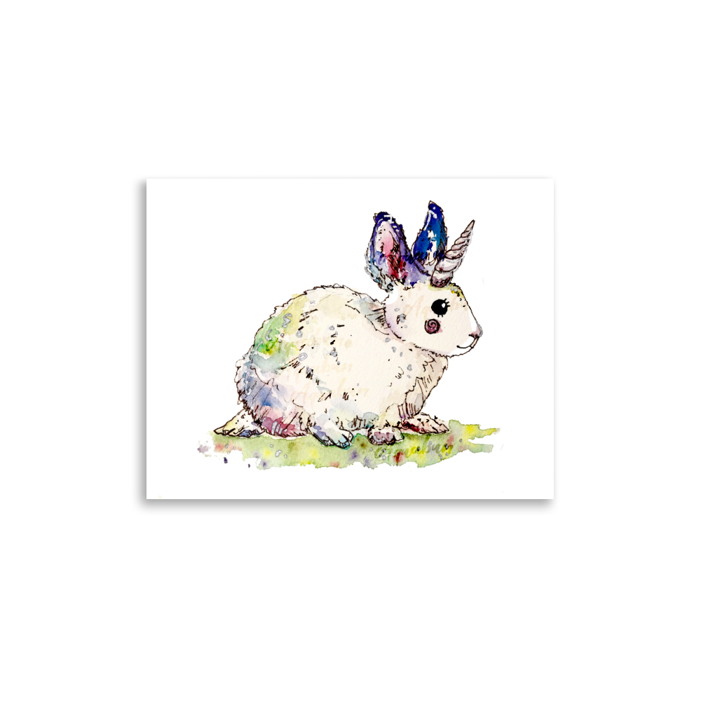 Bunny Unicorn Poster