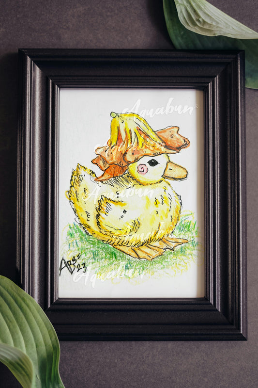 Flower Duckling Poster