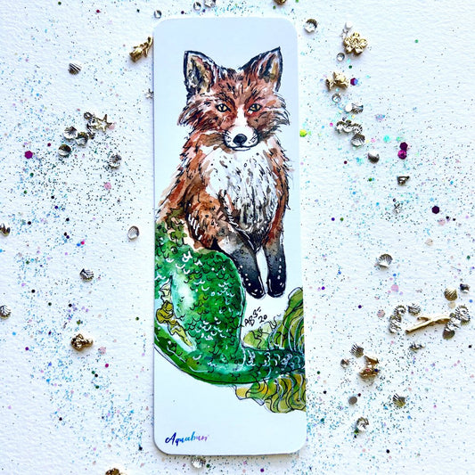 Fox Mermaid Bookmark