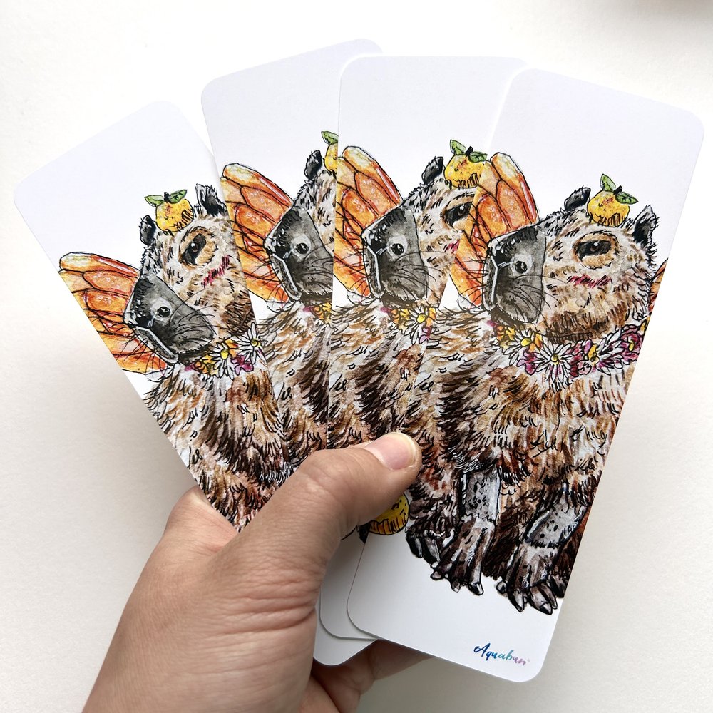 Capybara Fairy Bookmark