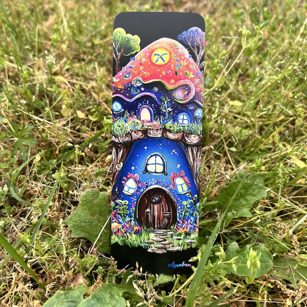 Mushroom House Bookmark